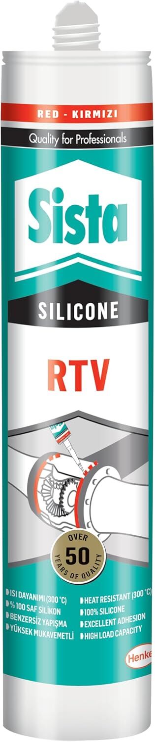 Sista RTV Kırmızı Silikon Sıvı Conta 310 ML