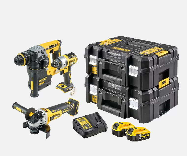 Dewalt DCK305P2T-QW 5.Ah Kömürsüz Makine Seti