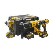 Dewalt DCK369M3T-QW 18V Kömürsüz 3x 4 Ah. Akü 3'lü Makine Seti