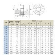 Kaplin 65 mm Döküm Yıldız Kaplin
