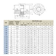 Kaplin 80 mm Döküm Yıldız Kaplin
