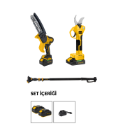 Chattel CHT-SET4402 2'li Bağ Makası ve Dal Budama Combo Set