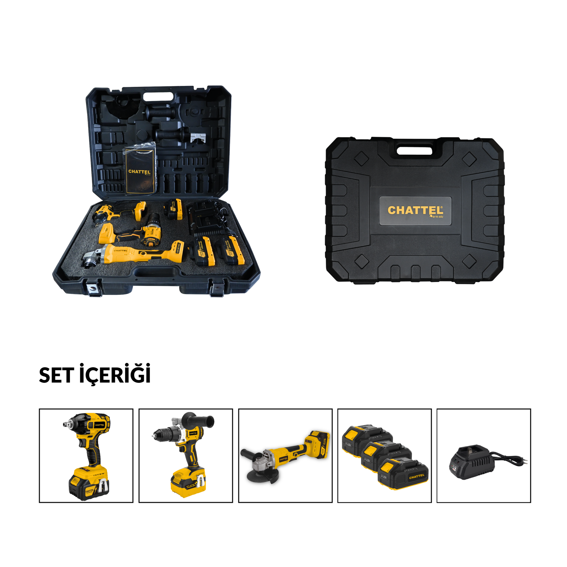 Chattel CHT-SET4403 3'lü Combo Set