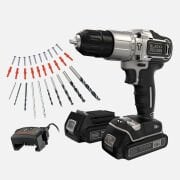 Black&Decker BDCHD18SC2K-QW Silver Li-ion 18V 1.5 Ah Çift Akülü Darbeli Matkap Vidalama
