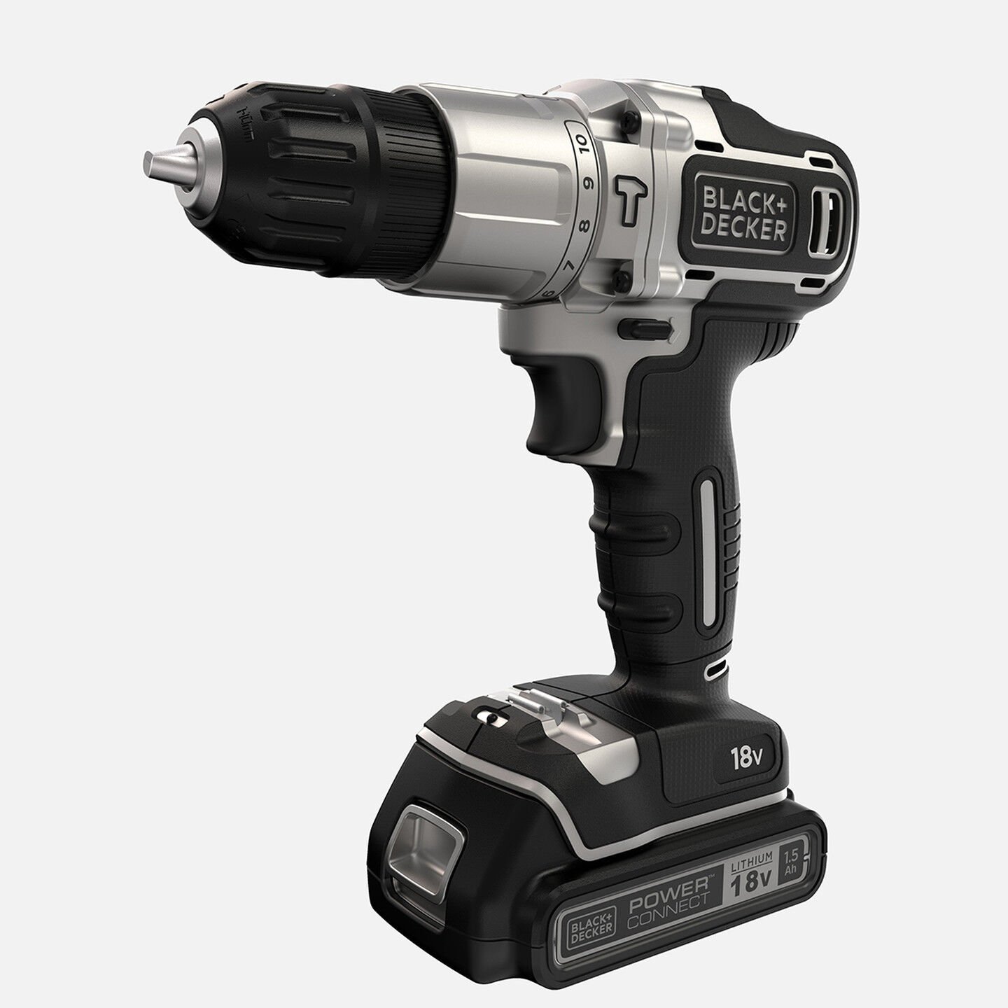Black&Decker BDCHD18SC2K-QW Silver Li-ion 18V 1.5 Ah Çift Akülü Darbeli Matkap Vidalama