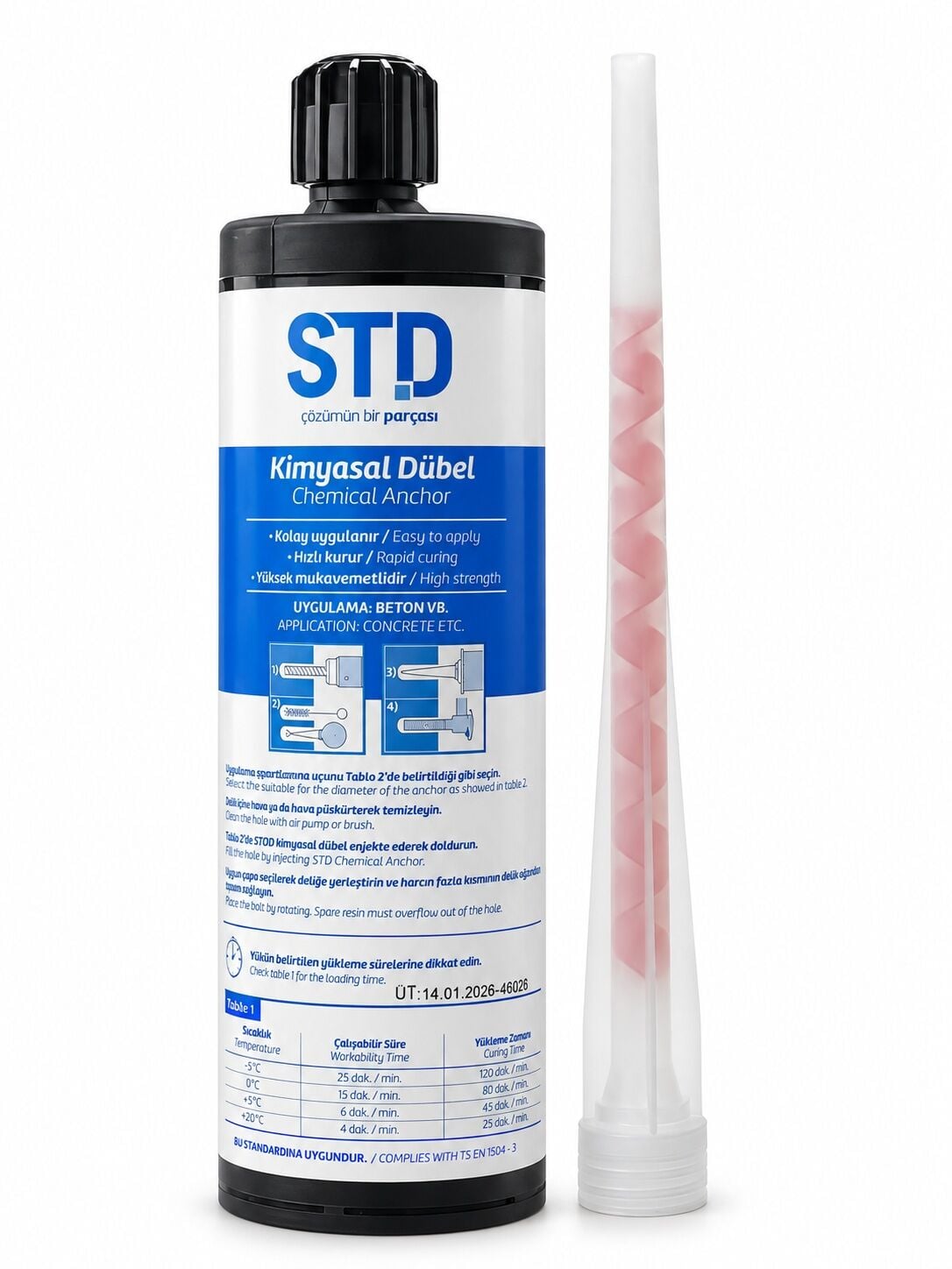 STD Kimyasal Dübel 410 Ml
