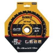 Dewalt DT10399 Elite 190mm 3 Parça Daire Testere Bıçağı