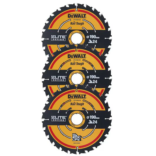 Dewalt DT10399 Elite 190mm 3 Parça Daire Testere Bıçağı