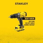 Stanley SCD718D2A-TR 18V V20 Çift Akülü Darbeli Matkap Kiti