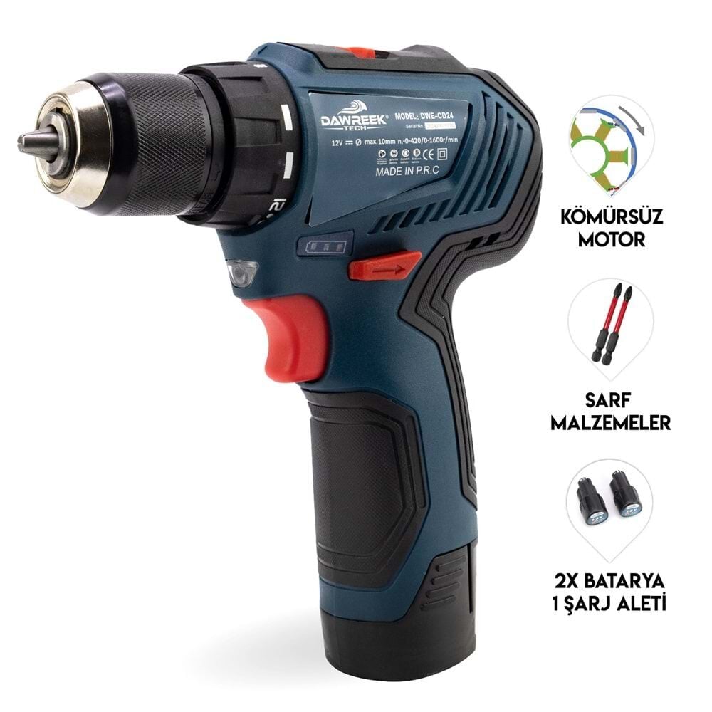 Dawreek Akülü Darbeli Vidalama Matkabı BT0110
