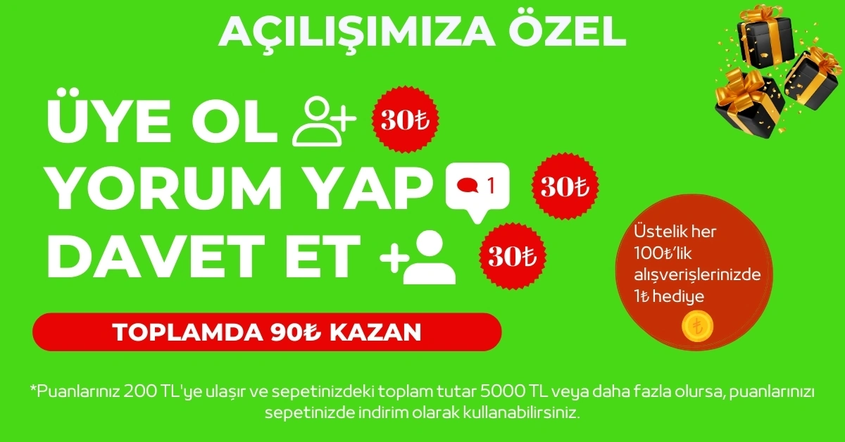 Üye Ol Hediyeni Al!